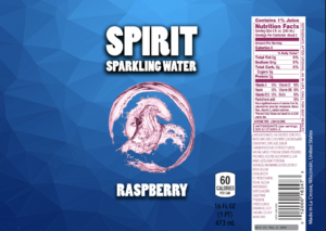 Spirit Sparkling Water Previous Raspberry Packaging