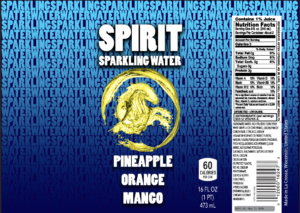 Spirit Sparkling Water Previous Pineapple Orange Mango Packaging