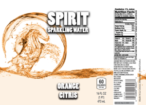 Spirit Sparkling Water Previous Orange Citris Packaging