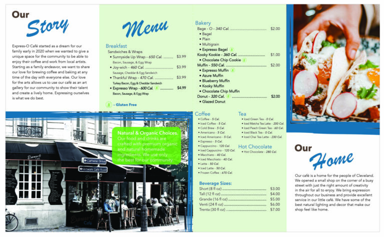 Express-O Café Inside Brochure